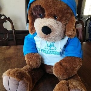 💓🐶 HUGE Soft Dog plushie 36" with Blue and White Jacket (Chuck E Cheese🍕)